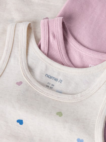 NAME IT 2-Pak Tank Toppe Peyote Hearts